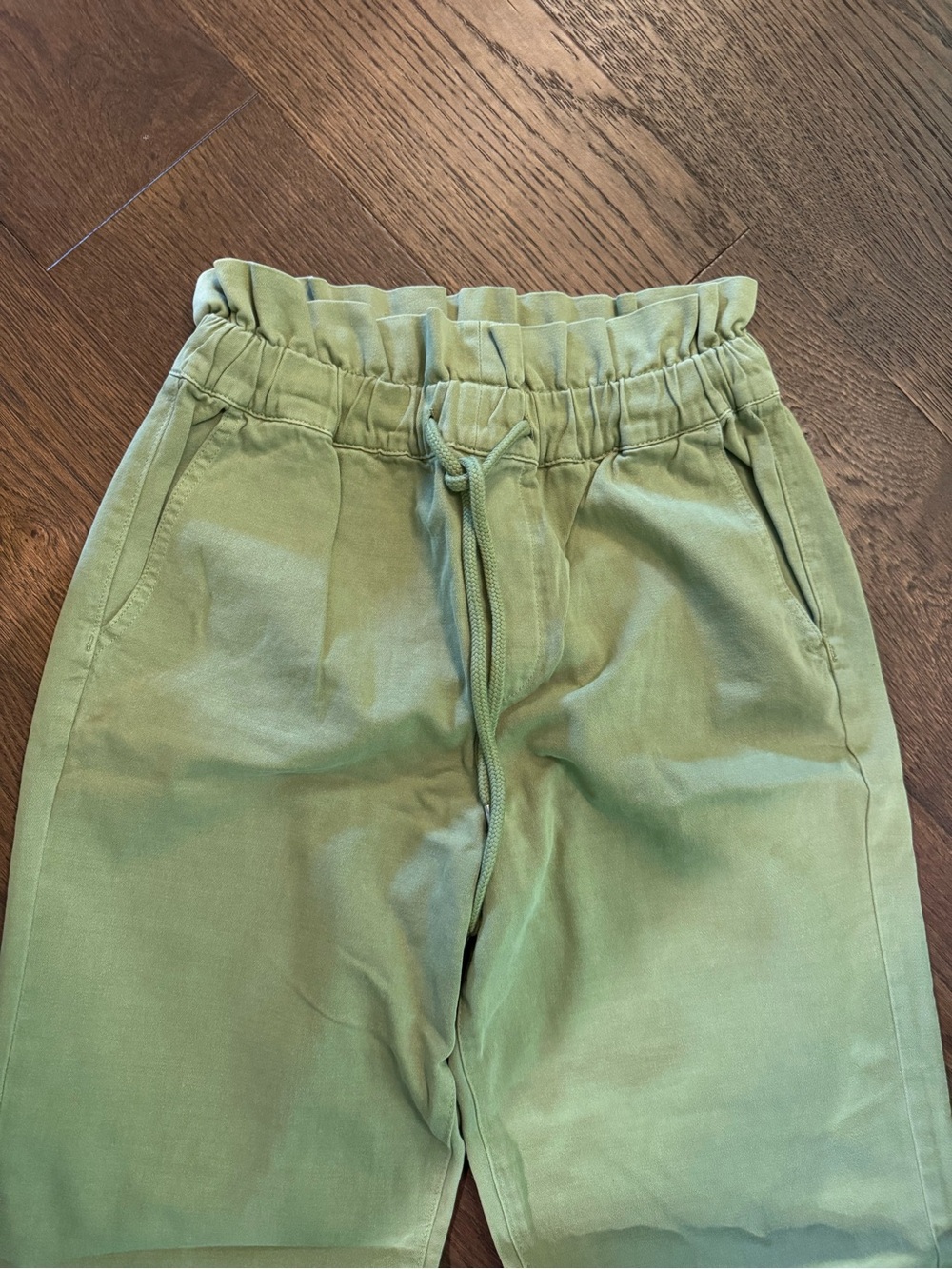 Blank NYC Olive Green Elastic Waist Shorts